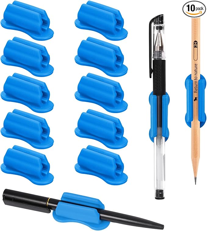 BOBOKA 10 Pack Upgraded Pencil Holder, Adhesive Pen Holder by BOBOKA