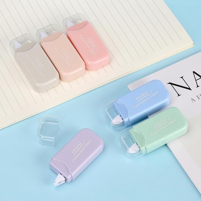 White Correction Tape, 6 Pack, 13.13 Feet Mini Correction Tape, Writing - Image 2