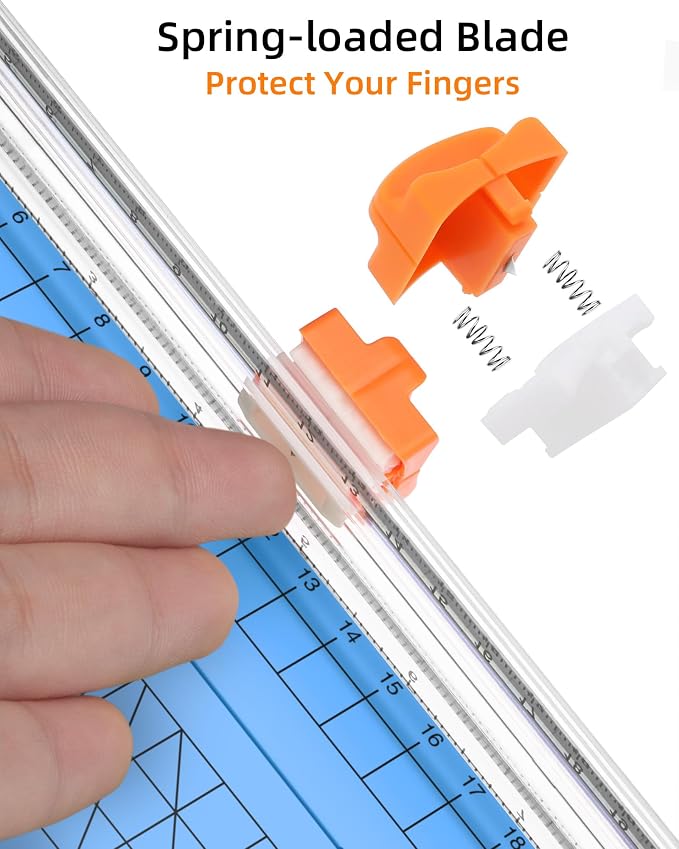 Firbon Blue A5 Paper Cutter, Straight Small Paper Trimmer - Image 5