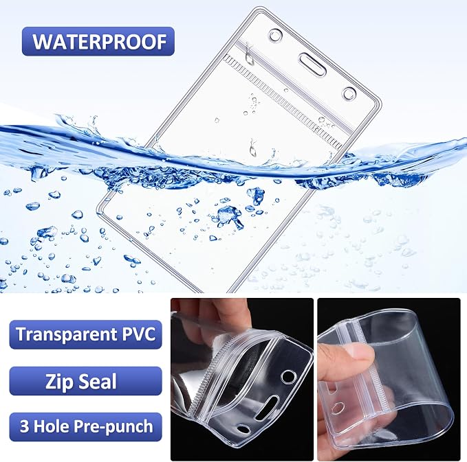 Marspark 200 Pcs ID Badge Holder - Image 6