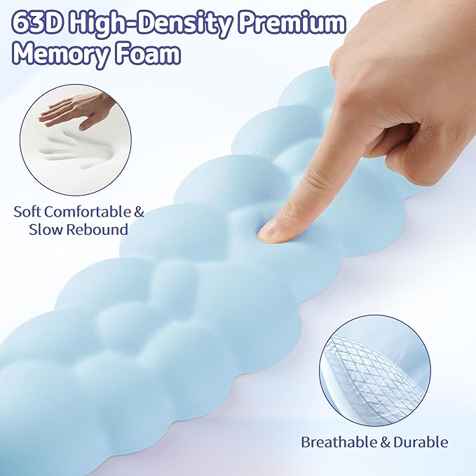 Sushret Cloud Wrist Rest Keyboard, Cloud Keyboard Wrist Pad Set - Image 4