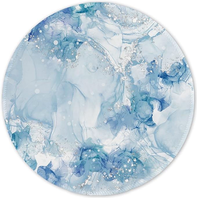 ITNRSIIET Round Mouse Pad with Stitched Edge Premium-Textured Waterproof by +ITNRSIIET