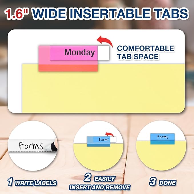 H4D 120 Pack Insertable Binder Dividers - Image 6