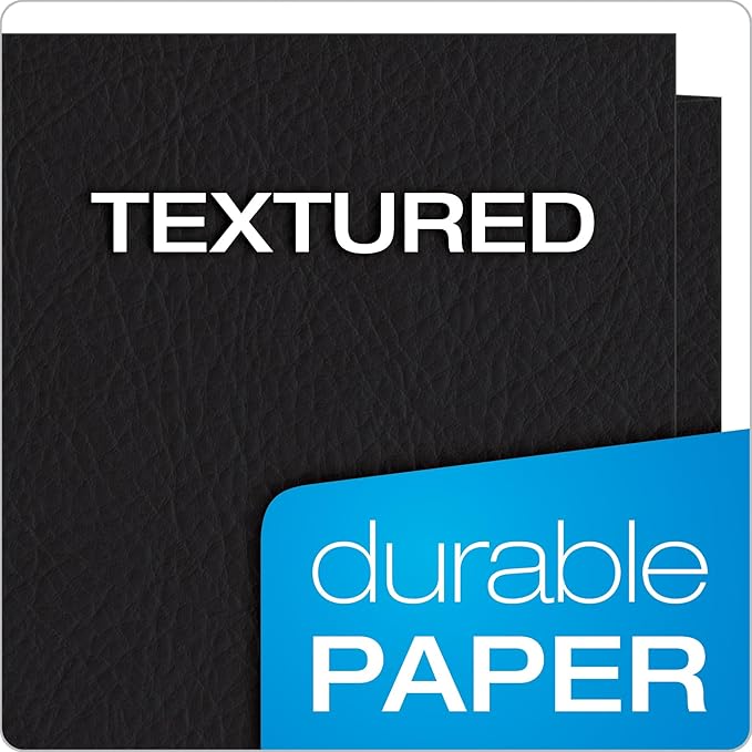 Oxford Twin-Pocket Folders, Textured Paper, Letter Size, Holds 100 Sheets - Image 5