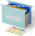 ThinkTex Plastic Expanding Hanging File Folders, 7 Innovative 1.2" Accordion by ThinkTex