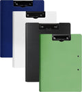 4 Pack Foldable Clipboards, A4 Clipboard Folder, Office Clipboard Folder by MUYICS