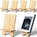 6 Pack Bamboo Book Stand for Display, Natural Easel Holder Stand for Home Office by Unknown