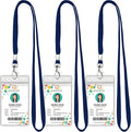3 Pack Clear ID Badge Holder by koorito