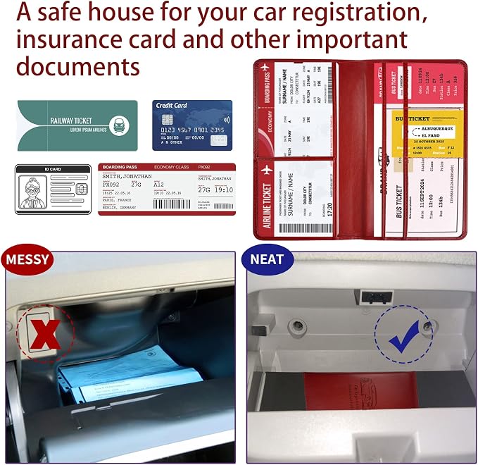 Car Registration and Insurance Card Holder - Image 4