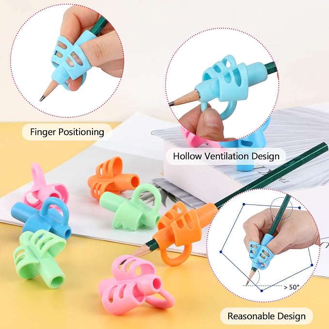 SANNIX 16 PCS Pencil Grips for Kids & Adults - Image 4