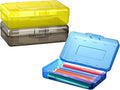 Sooez 3 Pack Pencil Case, Large Hard Pencil Box Bulk, Plastic Storage Container by Sooez