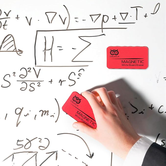 OWLKELA 8Pcs Dry Erase Erasers, Magnetic Whiteboard Eraser - Image 4