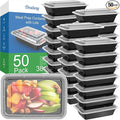 Dealusy 50 Pack 38 oz Meal Prep Containers Reusable by Dealusy