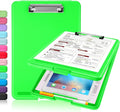 Sooez Clipboard with Storage, Plastic Storage Clipboards with Low Profile Clip by Sooez
