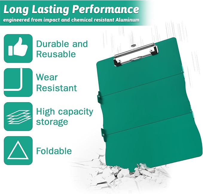Nursing Clipboard Foldable Clipboard Medical: Edition Cheat Sheets Aluminum 3 - Image 6