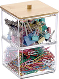 BTSKY Clear Stackable Paper Clip Holder by BTSKY