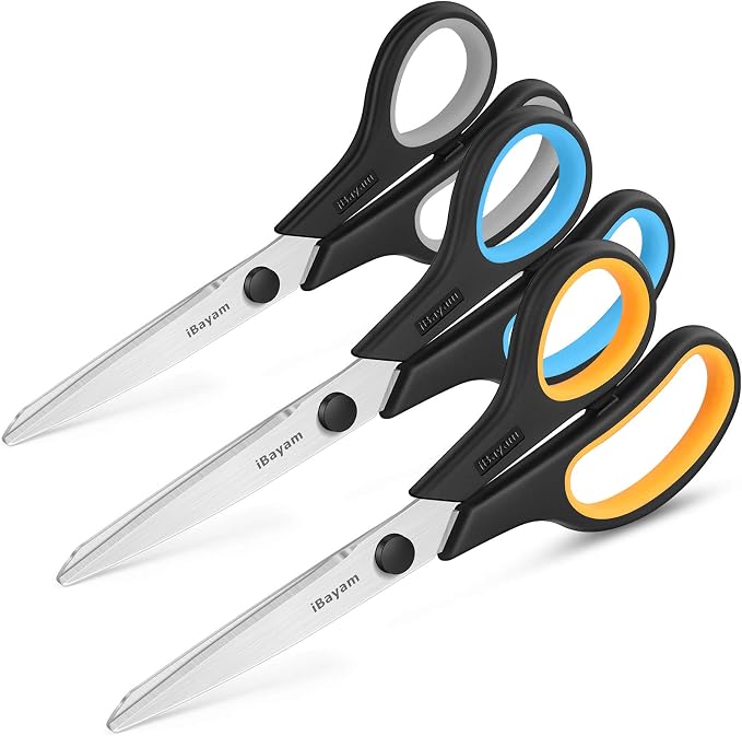 iBayam 8.5" Heavy Duty Black Scissors - Image 2