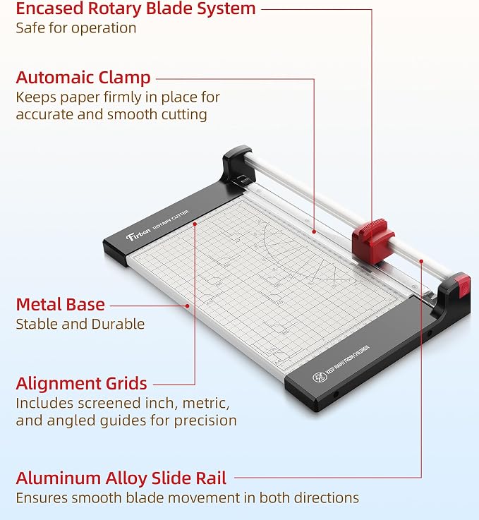 Firbon 12" Rotary Paper Trimmer - Image 4