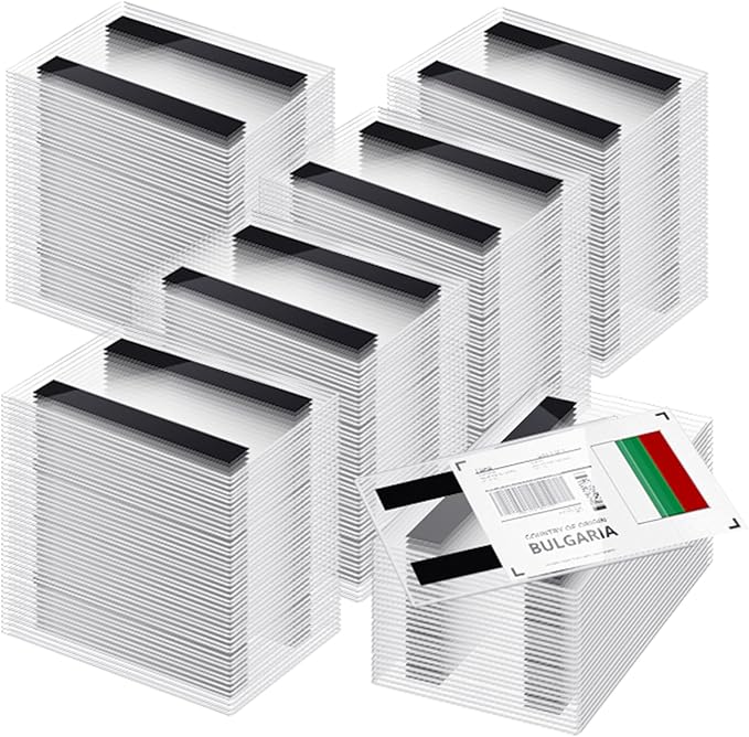 Ctosree 400 Pcs Magnetic Label Holder 5.5 x 3.5 Inches Pallet Rack Sign Holder by Ctosree