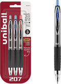 uniball 207 Retractable Gel Pens, Medium Point, 3 Pack by uni-ball