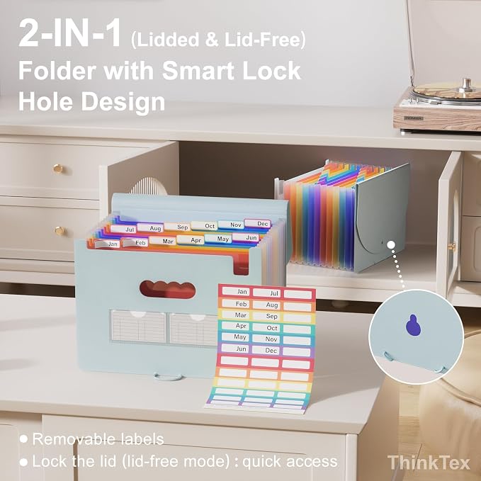 ThinkTex Accordion File Organizer, 12 - Image 3