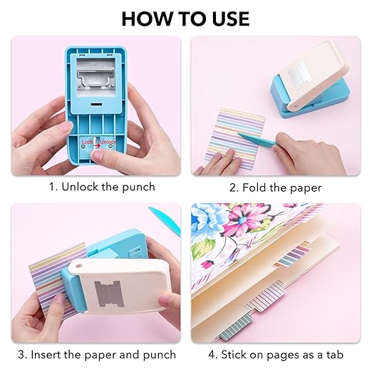 2 Pcs/Sets 30 Holes Binding Punch and Tab Machine, Loose Leaf Paper Punch - Image 7