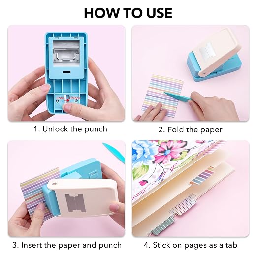 3.9x1.5cm Tab Paper Punch - Image 4