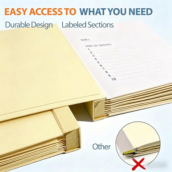 Important Document Organizer for Family Records, Home Filing System - Image 7