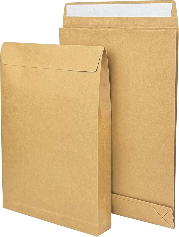 Large Expandable Envelopes, 25 Pack 9.3x 13" Big Mailing Envelopes | Self Seal - Image 3