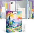 3 Ring 1 Inch Binder Organizer, BVSSX Three Ring Binders by BVSSX