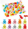 JANYUN 60Pcs Gummy Bear Push Pins Cute Resin Decorative Thumb Tacks | Cute by JANYUN