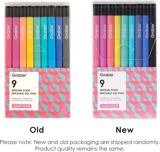 Grabie Erasable Gel Pens, Medium Point 0.7 mm Erasable Pens, Make Mistakes - Image 9