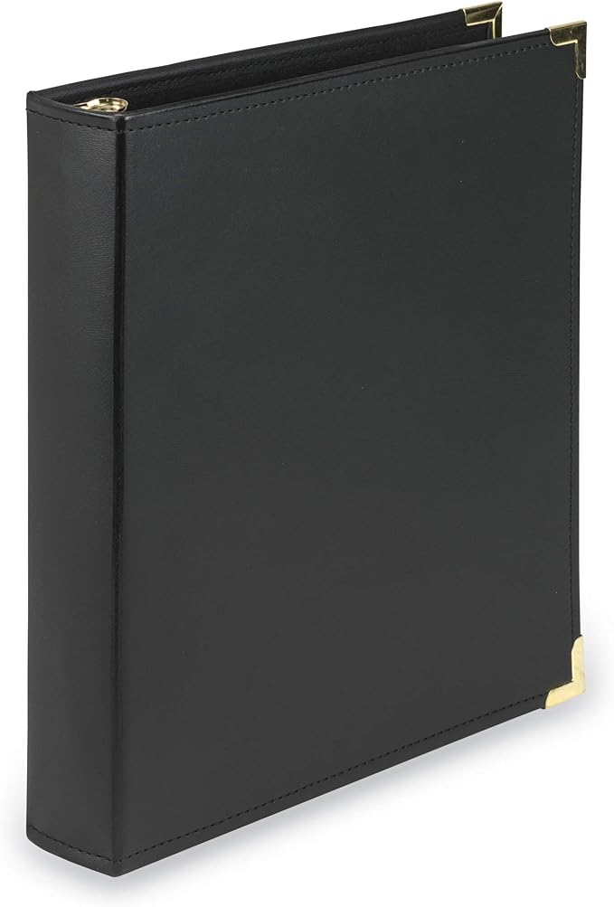 Samsill Classic Collection Leather 3 Ring Binder, Executive Presentation by Samsill