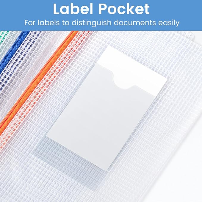 Sooez 24 Pack Mesh Zipper Pouch Bags - Image 4
