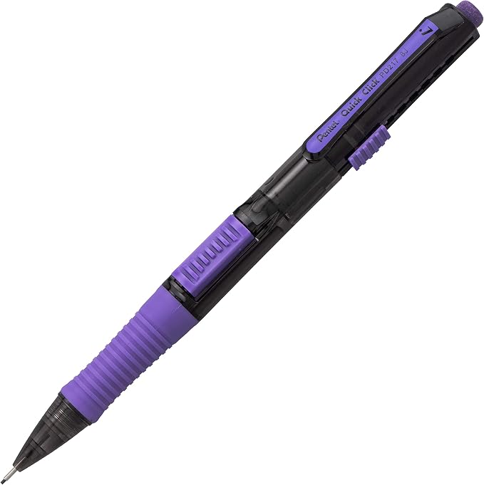 Pentel Quick Click Pop Mechanical Pencil, 2 Eraser Refills - Image 2