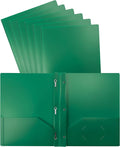 Better Office Products Green Plastic 2 Pocket Folders by BetterOfficeProducts
