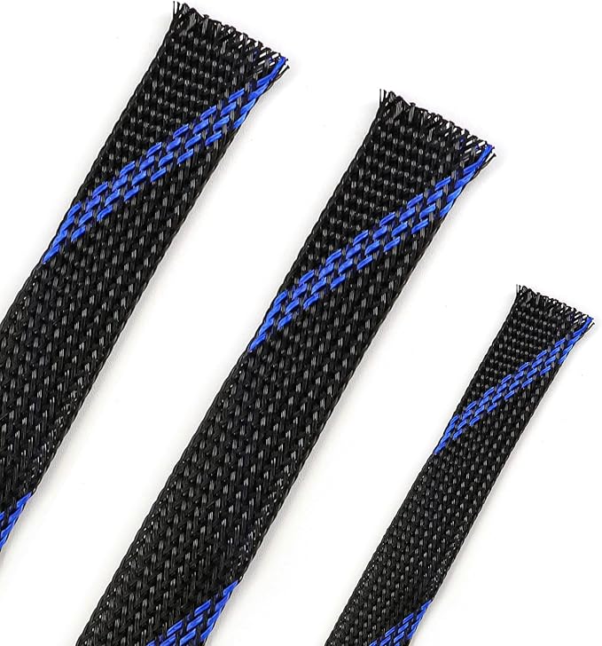 25ft PET Expandable Braided Cable Sleeve 3/8inch Pet Braided Cable Sleeve by PursuingaBetterLife