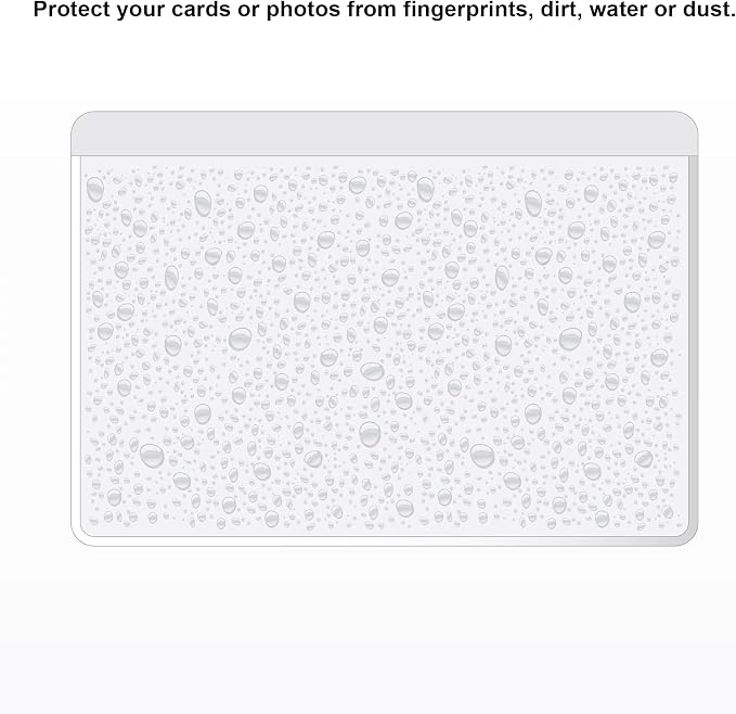 IMAGAME Clear Adhesive 4" x 6" Index Card Pockets, Labels Holders, 50 Pack | - Image 5