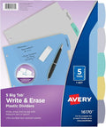 Avery Big Tab Write & Erase Durable Plastic Dividers by Avery