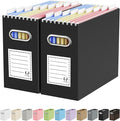 Oterri File Organizer Box, Portable Collapsible Cardboard File Folder Organizer by Oterri