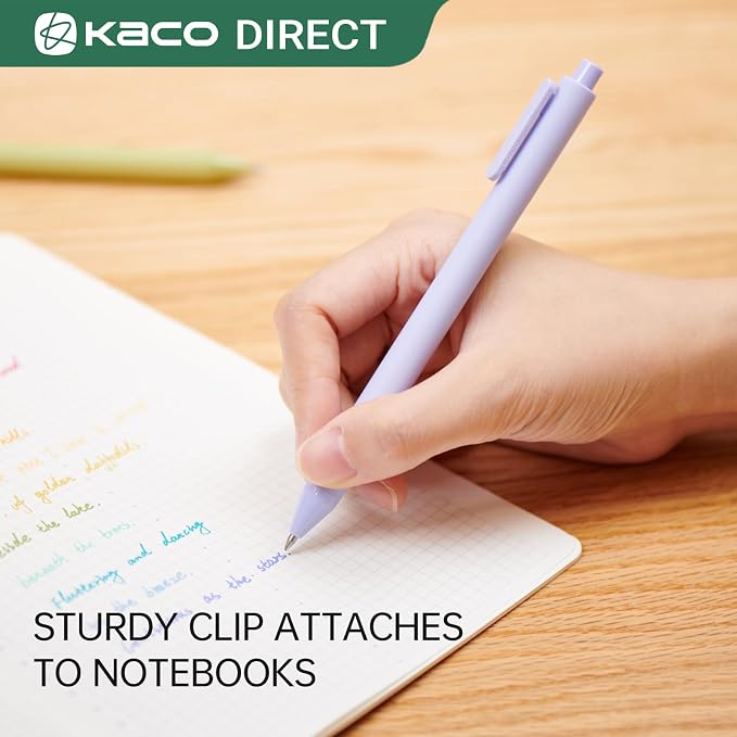 Kaco PURE Gel Pens 20 Color Ink Assorted 0.7 mm, Medium Point, Aesthetic Cute - Image 7