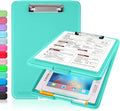 Sooez Clipboard with Storage, Plastic Storage Clipboards with Low Profile Clip by Sooez