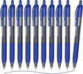 EYEYE G-103 Retractable 0.5mm Gel Pens, 10 Pack Extra Fine Point Blue Ink Pens by eyeye