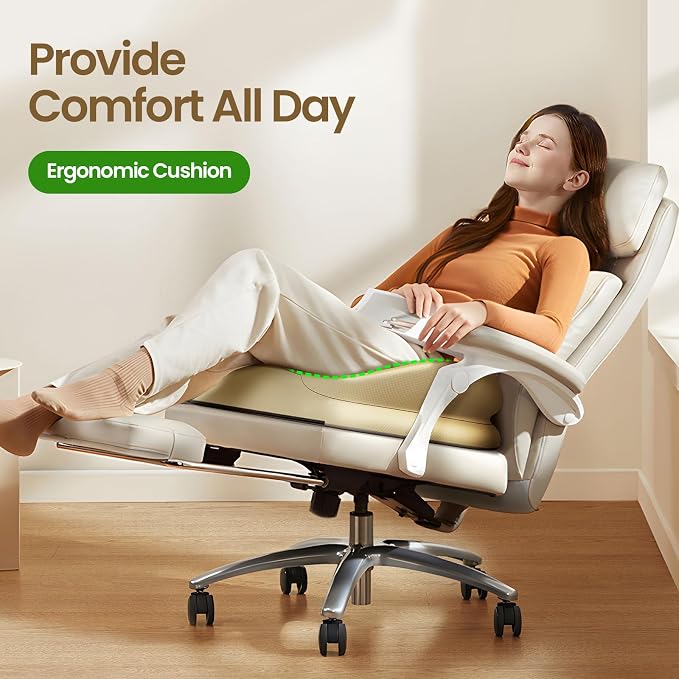 Benazcap Large Seat Cushion for Office Chair, Memory Foam - Image 2