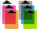 Pack of 6 Plastic Clipboards by DAVISGROUP