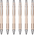 Uni-Ball Jetstream RT Ballpoint Pen, Fine Point, Ivory Barrel, 6 Pens by uni-ball