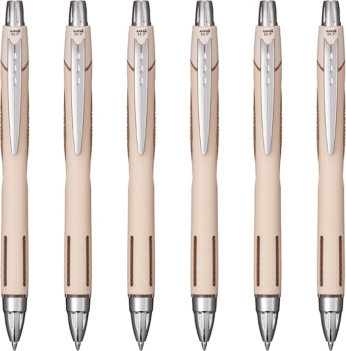 Uni-Ball Jetstream RT Ballpoint Pen, Fine Point, Ivory Barrel, 6 Pens by uni-ball