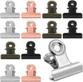 40 Pack Small Bulldog Clips 0.78 Inch Metal Hinge Clips Hinge Binder Clips by Coufce