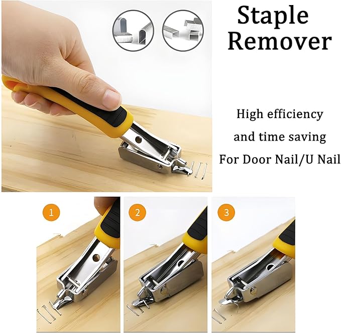 Construction and Upholstery Staple Remover Tack Puller Nail Remover Tool Set - Image 4