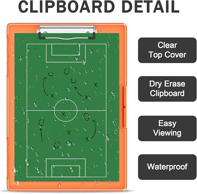 Rimilak Plastic Clipboard with Storage, Side Opening with 2 Compartment - Image 5